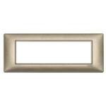 Placca Plana 7 moduli 14657.70 Bronzo metallizzato