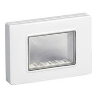 Placca stagna IP55 3 posti 14943.01 per serie Eikon Arke e Plana colore bianco