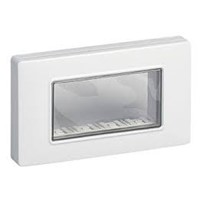 Placca stagna IP55 4 posti 14944.01 per serie Eikon Arke e Plana colore bianco