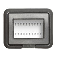 placca stagna IP55 antracite per living light 3 posti 24603L