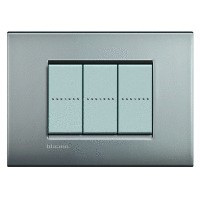 Placca Living Light Air nichel satinato LNC4803NK 3P Bticino