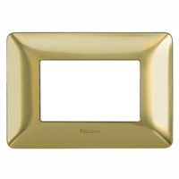 AM4803GOS - Matix - placca 3P oro satinato prodotto originale Bticino