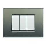 Placca Living Light avenue LNA4804AE Bticino Quadra 4 posti