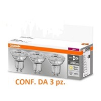 Set da 3 faretti LED Osram GU10 4,8W - 50W Luce Calda 2700k 350 lumen 230V