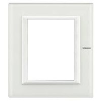 placca axolute HA4826VBB 3+3 P vetro bianco