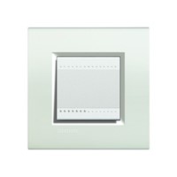 Placca Living Light bianca 2 posti LNA4802BI  Bticino Quadra