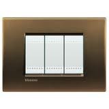 Placca Living Light bronzo LNA4807BZ  Bticino Quadra 7 posti