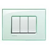 Placca Living Light acquamarina LNA4807KA Bticino Quadra 7 posti