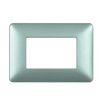 Placca Matix - AM4804MSL - placca 4P silver