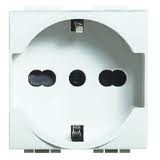 Presa Unel e bipasso 10/ 16A Living Light Bticino N4140/16